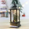 Lámpara de Viento Navideña Lámpara de Cristal Lámpara de Papá Noel Decoración para Fiesta de Navidad Adornos Navideños Regalos de Navidad