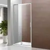 Puerta de Ducha Corredera de Polea de Una Línea Más Vendida, Baño Integrado para Hogar y Hotel, Puerta de Vidrio con Barrera de Agua