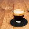 Posavasos redondo de silicona transfronterizo, antideslizante, drenante, antiescaldado, posavasos para café, aislamiento de alta temperatura, mantel individual, venta al por mayor