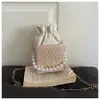 Bolso minimalista de nicho de alto valor para mujer, bolso tipo caja, otoño 2026, nuevo, moderno, con textura, cadena, perla, de un solo hombro, cruzado
