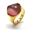 Joyería al por mayor de comercio exterior Nueva moda transfronteriza europea y americana nicho Ins moda Ruili elegante Anillo de titanio y acero ópalo