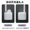 Nuevo Cepillo para Inodoro Cepillo para Inodoro Integrado Tapa abatible automática con Base Cepillo de Limpieza Juego de Cepillos Desechables para Inodoro