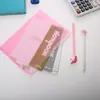 Bolsa de Informação Colorida A4 Personalizada Bolsa Plana de PP Transparente Bolsa para Documentos Bolsa de Arquivo de Escritório Negócios