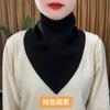 Nuevo estilo de moda 2023, otoño e invierno, protección para el cuello, estilo coreano, resistente al frío, conjunto de cuello que combina con todo, bufanda triangular de temperamento cálido.