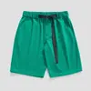 2023 Verão Novo Shorts Casuais Calças de Cinco Pontos Soltos Simples Shorts Multicoloridos para Homens e Mulheres com Cinto