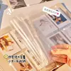 Carpeta de Tarjetas A5 con Cuadrícula Cuádruple de Tela a Cuadros Temática Invernal Almacenamiento de Tarjetas Pequeñas de 3 pulgadas Álbum de Ídolos de Alta Capacidad
