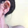 TH0543 S999 Aguja de Plata Círculos Doble Capa Círculos Lisos Aretes Sensación de Alta Gama Único 2026 Nuevo Artículo Caliente Nicho Mujeres