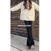 Pantalones Acampanados Negros para Mujer, Nuevos de Primavera, Cintura Alta, Corte Ajustado, Microelásticos, Jeans Estilo Americano, High Street, Pantalones de Herradura, Modernos