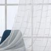 Pantalla de cáñamo cruzada de celosía de color blanco pantalla para ventana cortina de poliéster pantalla para ventana bordada balcón sala de estar dormitorio transmisión de luz productos para pantalla de ventana-