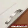 Puxador de Liga de Zinco Sólida com Acabamento Escovado, Puxador Moderno Minimalista Espessado Longo para Gaveta, Guarda-roupa, Porta de Armário 96, Venda Direta de Fábrica