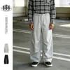 Pantalones Anchos Casuales Retro Modernos Básicos para Hombre EIGHTISLAND, Estilo Japonés Holgados de Trabajo Pantalones Paracaidistas B696