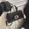 Bolso de mano pequeño cuadrado de moda de este año, estilo coreano, con encaje, bandolera de estilo europeo, elegante bolso de hombro.