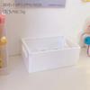 Caja de Almacenamiento de Plástico Plegable de Escritorio para Estudiantes, Organizador de Cosméticos, Cesta de Almacenamiento para Artículos de Papelería de Dormitorio