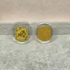Shenzhen Shuibei Mismo Estilo Oro Puro 999 Tesoro de la Fortuna Aleación Gato de la Suerte Adhesivo Dorado para Teléfono Móvil para Atraer Riqueza Tienda de Oro