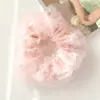 Lazo Rosa Dulce para el Pelo de Niñas, Goma Elástica Pequeña Floral para el Cabello, Accesorio para el Cabello