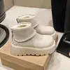 Botas de nieve de suela gruesa para mujer que aumentan la altura, Botas estilo Martin Birkenstock, Nueva colección de invierno 2026, Forradas de polar, cálidas, Botines cortos y Zapatos de algodón extragrandes