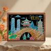 Pegatina para Refrigerador Hangzhou Ciudad Zhejiang Turismo Madera Lago del Oeste Pegatina para Refrigerador Lugar Escénico Pagoda Leifeng Souvenir Wenchuang Venta al por Mayor