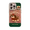 Cordón a Rayas Navideñas para Cachorro Adecuado para Funda de Teléfono Móvil Serie Apple 17 Iphone15Promax Lindo 16 Otoño e Invierno