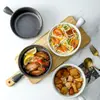 Tigela criativa de cabo único Alça de cerâmica Tigela Tigela para assar arroz assado tigela para assar tigela para macarrão instantâneo louça doméstica tigela de café da manhã tigela de salada