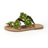 Sandalias Bohemianas Estilo Nuevo Verano 2026 Comercio Exterior Europeo y Americano Talla Grande Punta Plana Zapatos de Playa con Flores de Colores