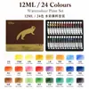 Set de Pintura Acuarela de 24 Colores, Lavable, Adecuado para Estudiantes de Arte, Pintura Gouache, Principiantes, Coloreado y Garabateo Infantil, 36 Colores en Envase de Tubo