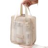 Nuevo Bolso Cosmético de Malla Transfronterizo de Gran Capacidad de Alta Gama Portátil Multifuncional con Particiones Bolsa de Almacenamiento para Lavado de Viaje para Mujeres
