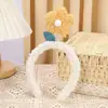2026 Novos Acessórios de Cabelo Transfronteiriços, Nova Faixa de Cabelo Flor de Lã de Cordeiro, Acessório de Cabeça Estiloso, Faixa de Cabelo Fofa de Pelúcia Excêntrica