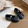 Sapatos de Couro para Meninas, Sapatos de Princesa para Bebês, Novos Modelos de Primavera e Outono, Sapatilhas de Ballet Macias para Meninas, Sapatos Sociais Macios, Sapatos de Performance para Crianças