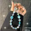 Corrente de Pingente de Chaveiro para Celular com Bola de Strass de Alta Qualidade, Cordão Colorido, Pingente de Bolsa para Celular, Chaveiro de Pulso Anti-Perda