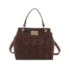 Nova Bolsa Quadrada Pequena Simples Retrô 2026, Bolsa Casual de Nicho, Bolsa de Ombro Transversal Tendência Feminina de Luxo Leve de Nicho