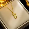 Día de San Valentín Amor Acero de Titanio Collar Mujer Lujo Ligero Nicho Moda Cadena para Clavícula Accesorios para el Trabajo Regalo para Novia Estudiante