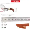 Color latón madera caja abierta cuchillo pequeño recto cuchillo portátil colgante mini cuchillo afilado cuchillo para fruta cuchillo para carne a mano