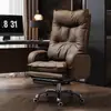 Silla de Jefe, Silla de Computadora para Estudio en Casa, Silla Gamer para Dormitorio, Sillón Perezoso de Negocios, Silla de Oficina para Estar Sentado Mucho Tiempo