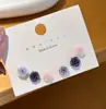 Pendientes de Plata con Aguja de Rosa Populares al por Mayor, Pendientes de Flor Dorada Arena Minimalistas de Lujo Ligero de Nicho, Pendientes Nuevos de Moda para Niña