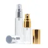 En stock de fábrica botella de perfume de 10 ml 5 ml botella pulverizadora de aluminio anodizado de cobertura total botella secundaria para tónico