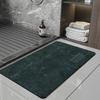 Alfombrilla Absorbente Suave de Barro de Diatomeas Alfombrilla de Piso Alfombrilla para Pies Alfombrilla Baño Puerta de Inodoro Antideslizante Cocina Resistente a la Suciedad y Lavable