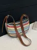 Bolso Tejido de Paja para Mujer Transfronterizo 2026 Nuevo Bolso de Hombro Cruzado de Moda Bolso Baguette Tejido Estilo Coreano de Moda Tendencia