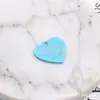 Aleación letras inglesas coloridas pintura corazón de durazno aleación corazón de durazno amor aretes aretes colgante accesorios de joyería DIY