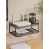 Soporte para Router Soporte de Pared Set sin Taladro Caja de Almacenamiento para Decodificador Módem Óptico Estante WiFi