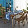 Bandera de Mesa Navideña Estampada Transfronteriza Bandera Larga de Mesa de Gama Alta Americana Impermeable, a Prueba de Aceite y Antiincrustante Bandera de Servilleta de Mesa Dropshipping