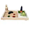 Artesanato em Resina Enfeites para Casa Estátuas de Buda Mesa de Areia Paisagem de Jardim Amazoniana Mesa de Areia Zen Paisagem Seca Estilo Japonês