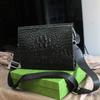 Nuevo Bolso de Mano para Hombre con Patrón de Cocodrilo Piel Suave Bolso de Hombro de Moda Bolso de Mano de Negocios Bolso Cruzado Bolso de Hombre de Moda