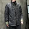 2023 outono e inverno novo estilo chinês masculino fivela retro chinês tang terno plus size moderno algodão-acolchoado casaco algodão-acolchoado jaqueta para homens