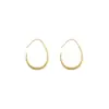 Nuevos Aretes Ovalados Elegantes Versátiles Pendientes para Mujer Simples Retro Estilo Hong Kong Pendientes Colgantes Europeos y Americanos Distintivos Exagerados Grandes