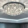 Lámpara de Techo de Cristal de Lujo Ligero, Lámpara Minimalista Moderna para Sala de Estar, Lámpara Elegante para Dormitorio Principal, Nuevo Modelo 2026, Luminaria Redonda de Moda