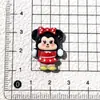 Laço Fofo Mickey Artesanal DIY Cola de Creme Resina Acessórios Fivela para Sapato Croc Capa de Celular Joias Atacado