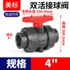 Válvula Esfera Rongsheng em PVC com Dupla União, Padrão Americano Sch80, Interruptor Manual de PVC Padrão Americano U-Pvc, Din