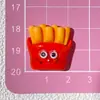 Serie de Comida Dibujos Animados Hamburguesa y Huevo DIY Pegamento de Crema Funda para Teléfono Accesorios de Resina Pasadores y Cuerdas para el Cabello Hechos a Mano Materiales