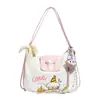Bolsa Feminina Transfronteiriça Verão 2025 Novo Estilo Mochila Fofa e Estilosa Moda de Nicho Simples Versátil para o Dia a Dia Bolsa de Ombro Único Transversal