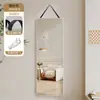 Cuerda para colgar espejo espejo de cuerpo entero espejo de tocador con cuerda pegar a la pared colgar en la pared de pared espejo de maquillaje de pared doméstico extraíble